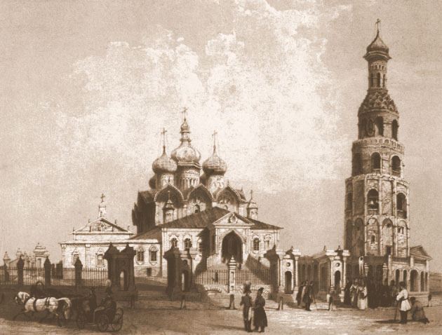 Благовещенский Собор. Литография 1839 г.