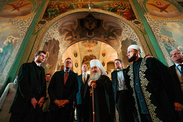 В Благовещенском соборе Казани состоялось общение главы Татарстанской митрополии с премьер-министром Тюрингии