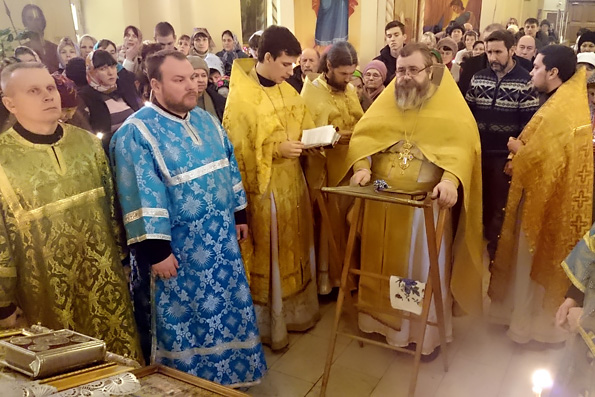 Молебен на новолетие в храме Воскресения Христова в Нижнекамске
